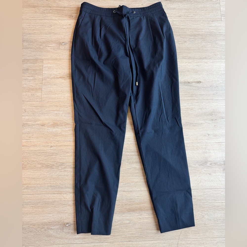 Zara navy Pinstripe Joggers